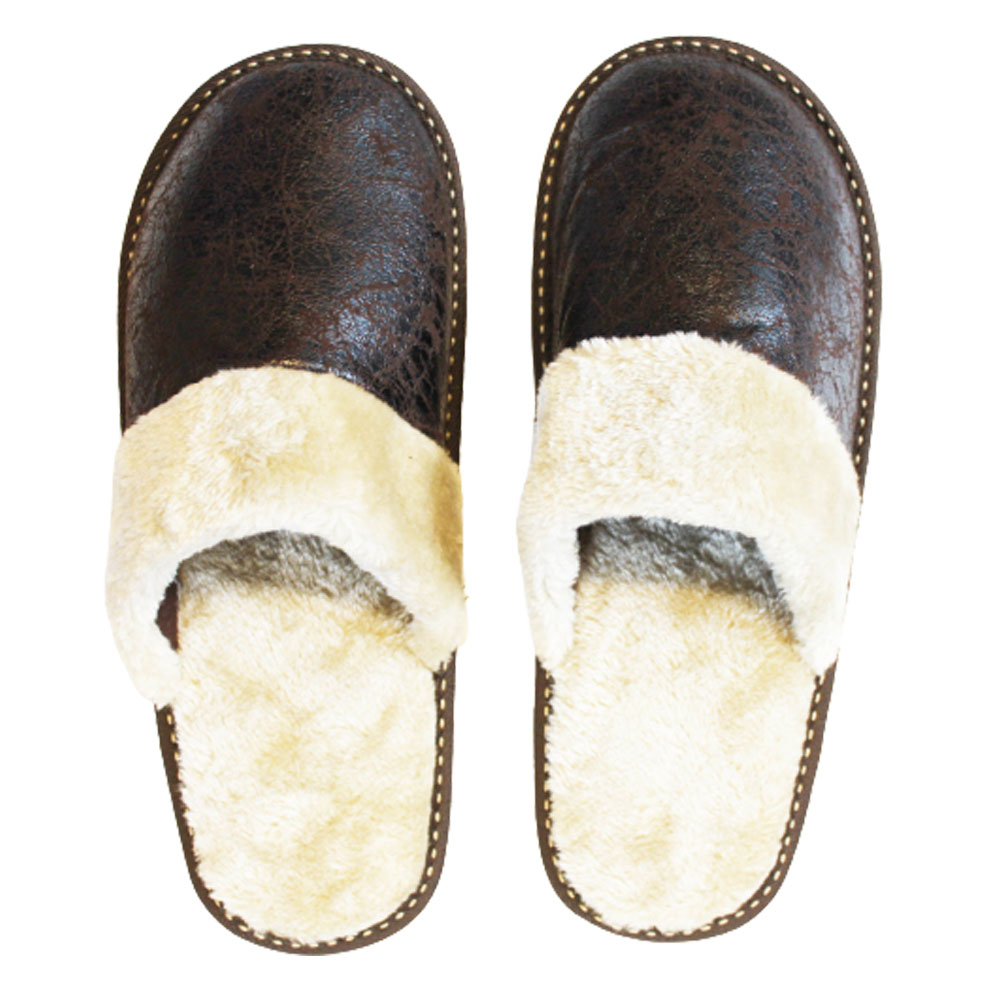 Man. slippers 41-46 brown 
